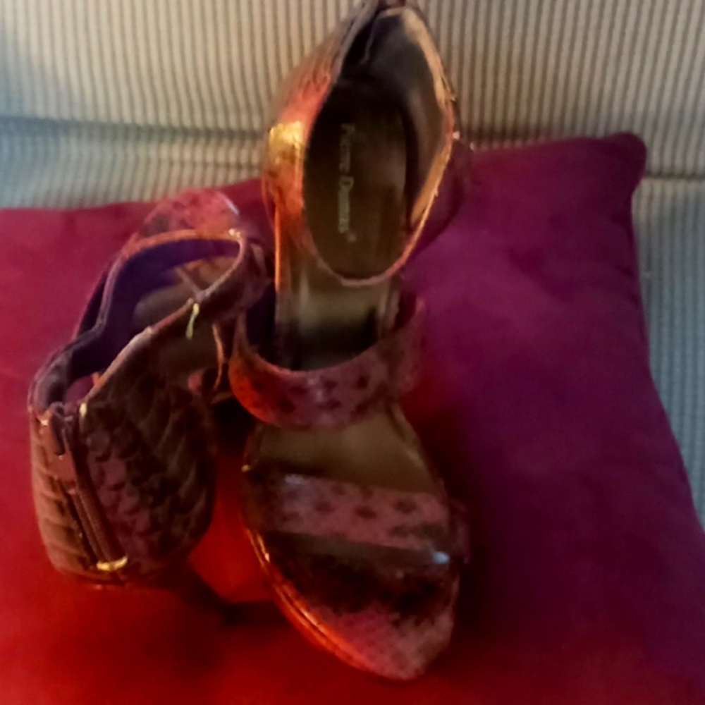 Pierre dumas high heel opened toed stilettos